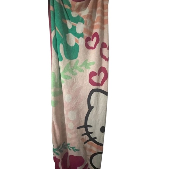 Sanrio 2024 Hello Kitty Cat Tropical Blanket Soft Throw 60x40 RARE - Picture 12 of 16